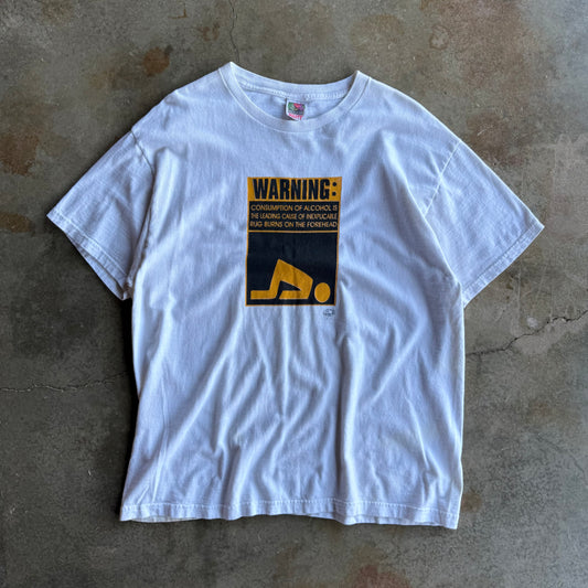 Vintage 00s Funny Drinking Tshirt - XL