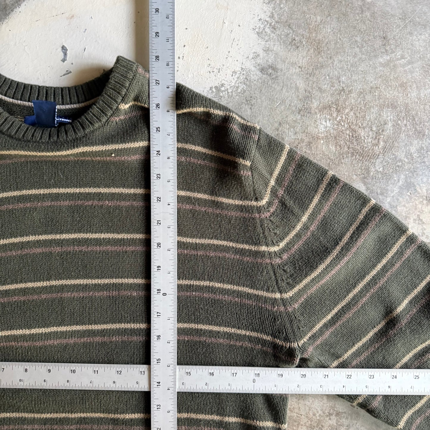 Vintage 00s Fall striped Sweater long sleeve- S