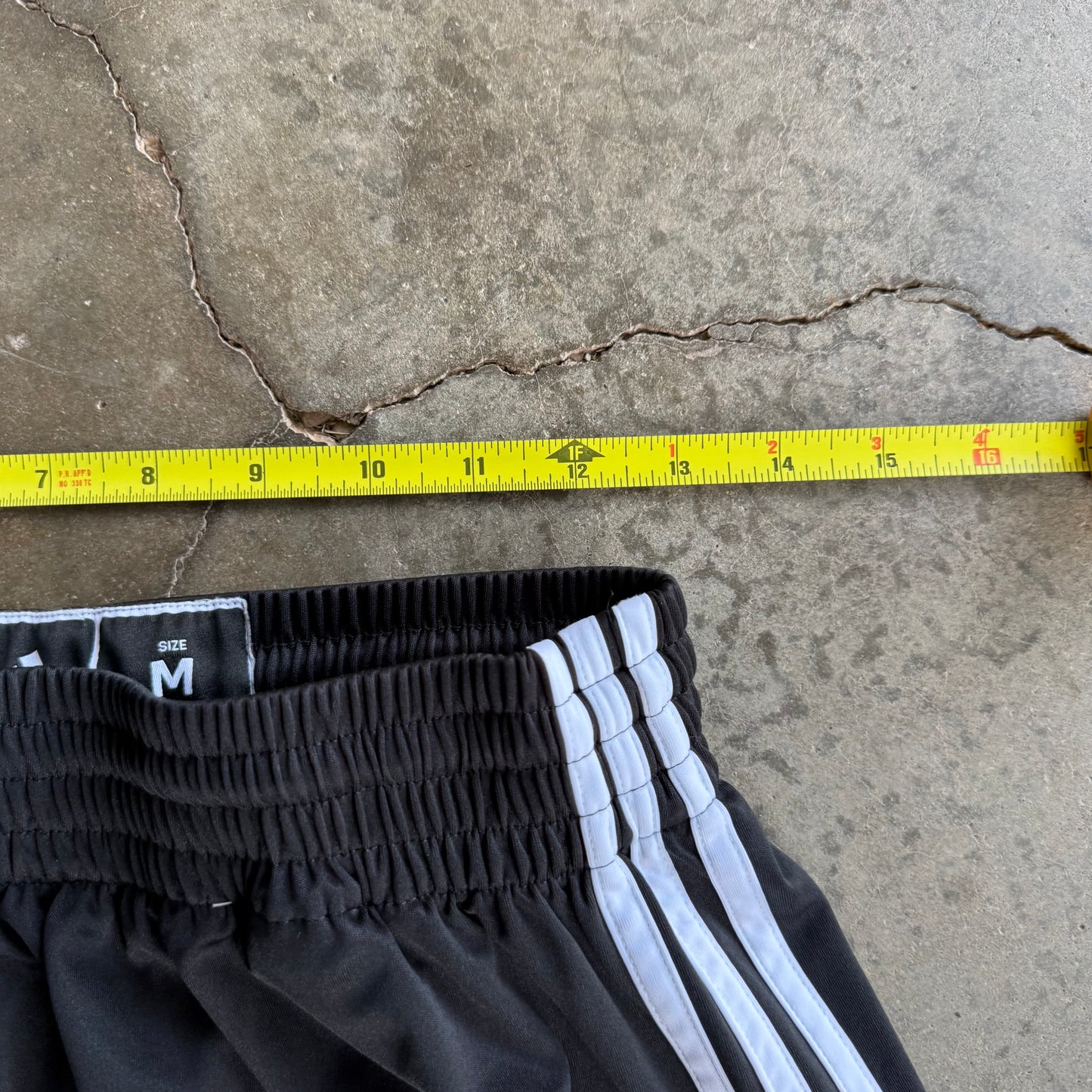 Vintage Black Adidas Track Shorts - M