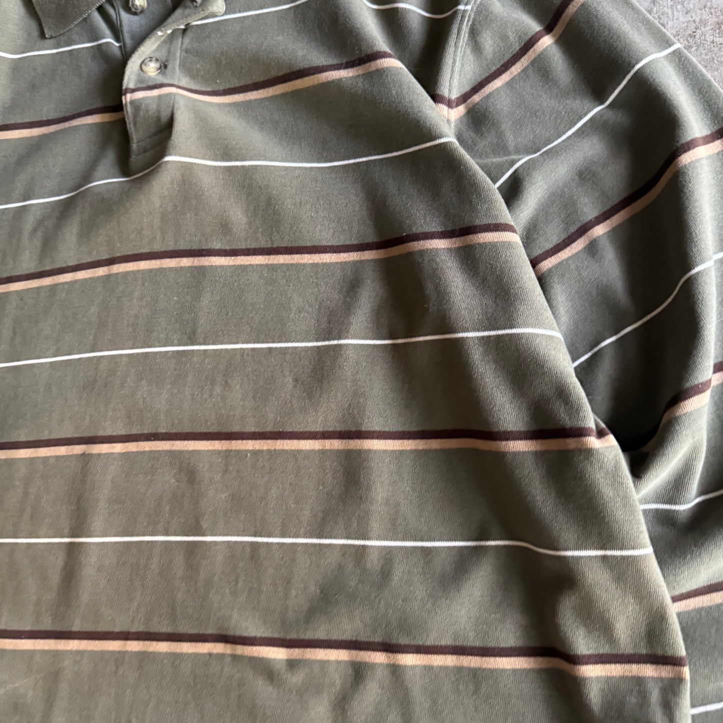 Fall Striped Rugby Style Longsleeve - L