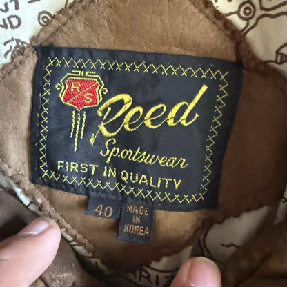 Vintage 00s Leather Suede Jacket - L