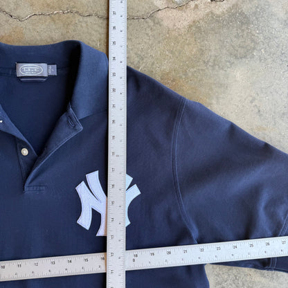 Vintage New York Yankees Cropped Polo - L