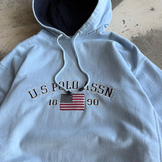 Vintage 90s US POLO ASSN Hoodie - L