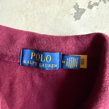 Vintage 00s Maroon Polo Ralph Lauren Quarter Zip -  M