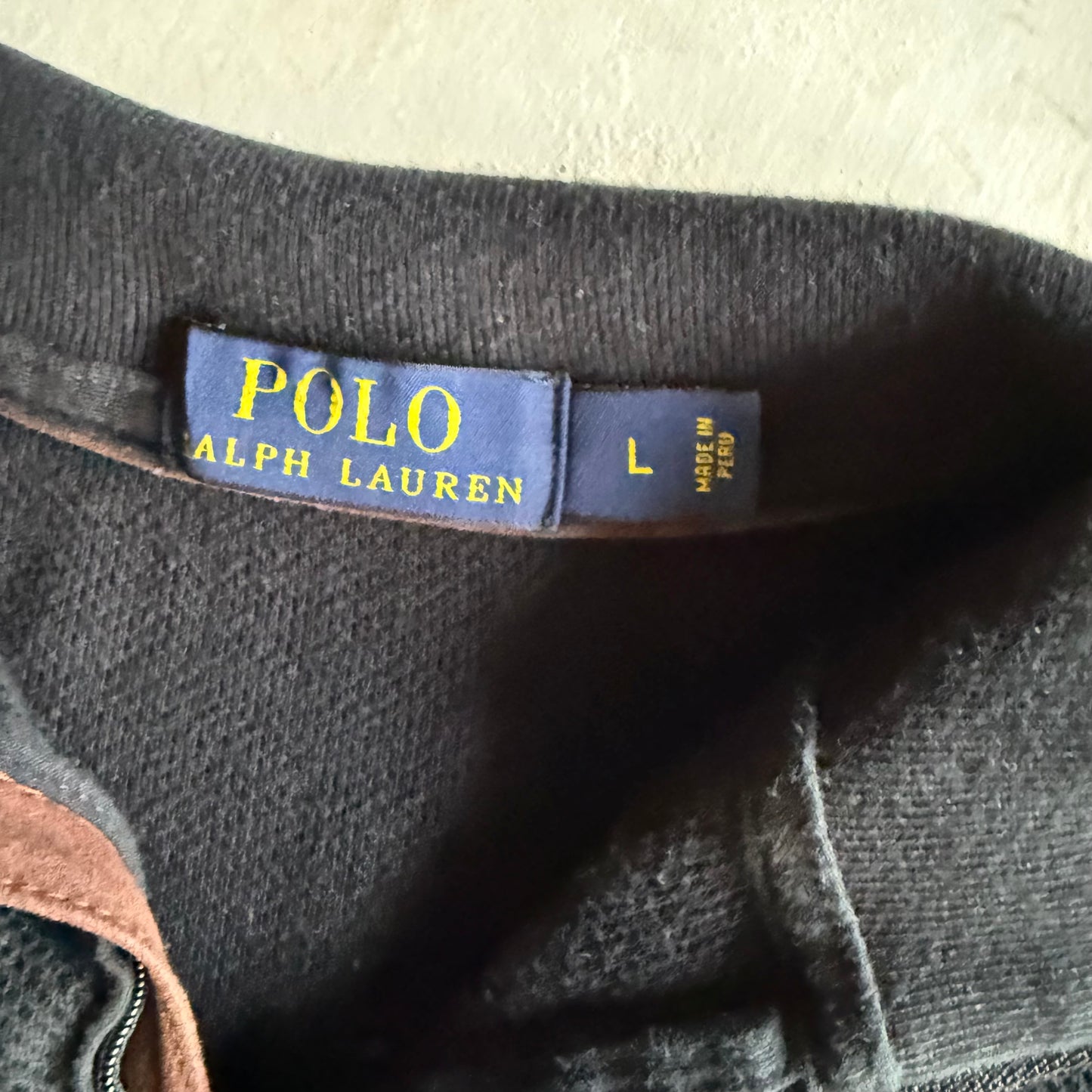 Vintage 00s Black Polo Ralph Lauren Quarter Zip - L