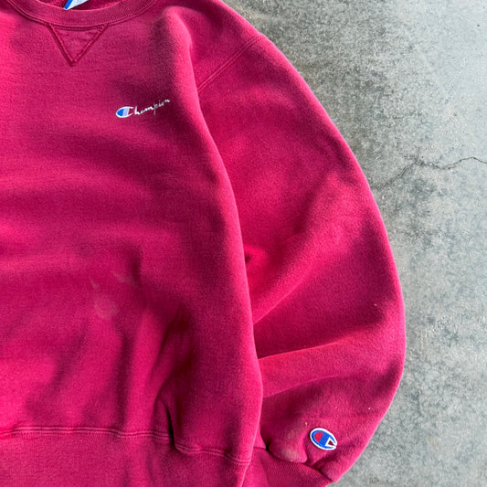 Vintage Pink Champion Crewneck - L