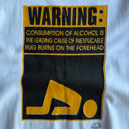 Vintage 00s Funny Drinking Tshirt - XL
