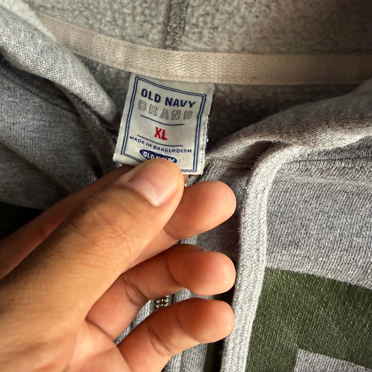 Vintage Old Navy 27 Zip Up Hoodie - XL