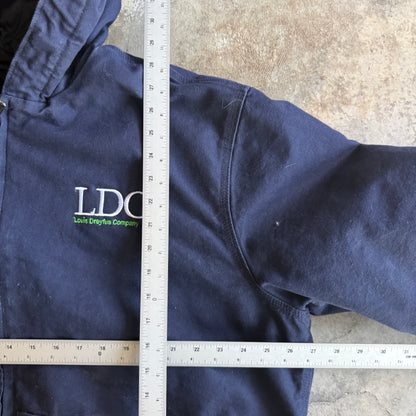 Navy Blue Hooded Carhartt Jacket - XL