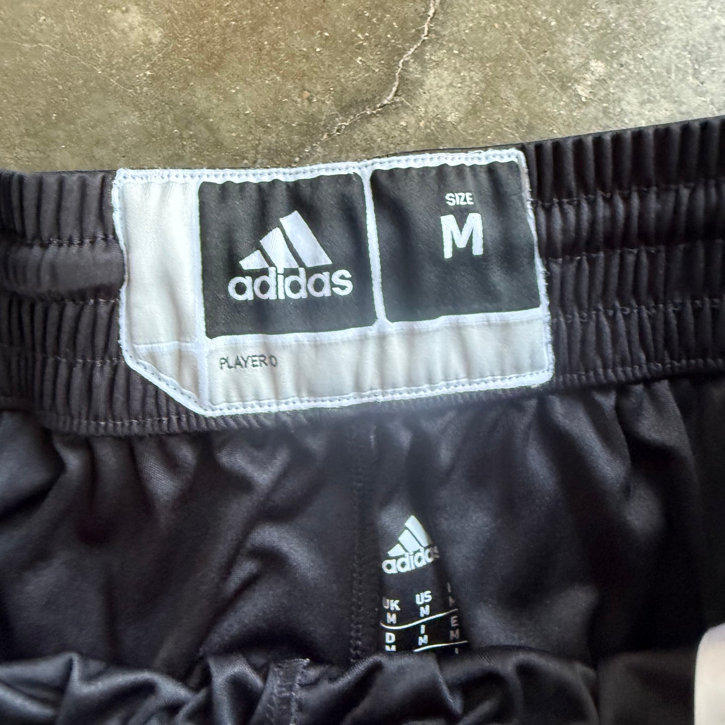 Vintage Black Adidas Track Shorts - M