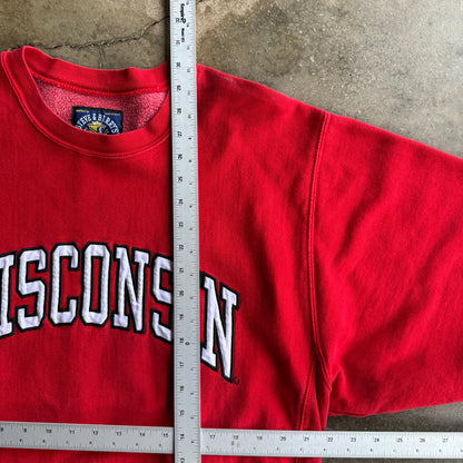 Vintage Wisconsin Thick Crewneck - L