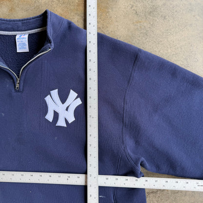 Vintage New York Yankees Quarter Zip - XXL