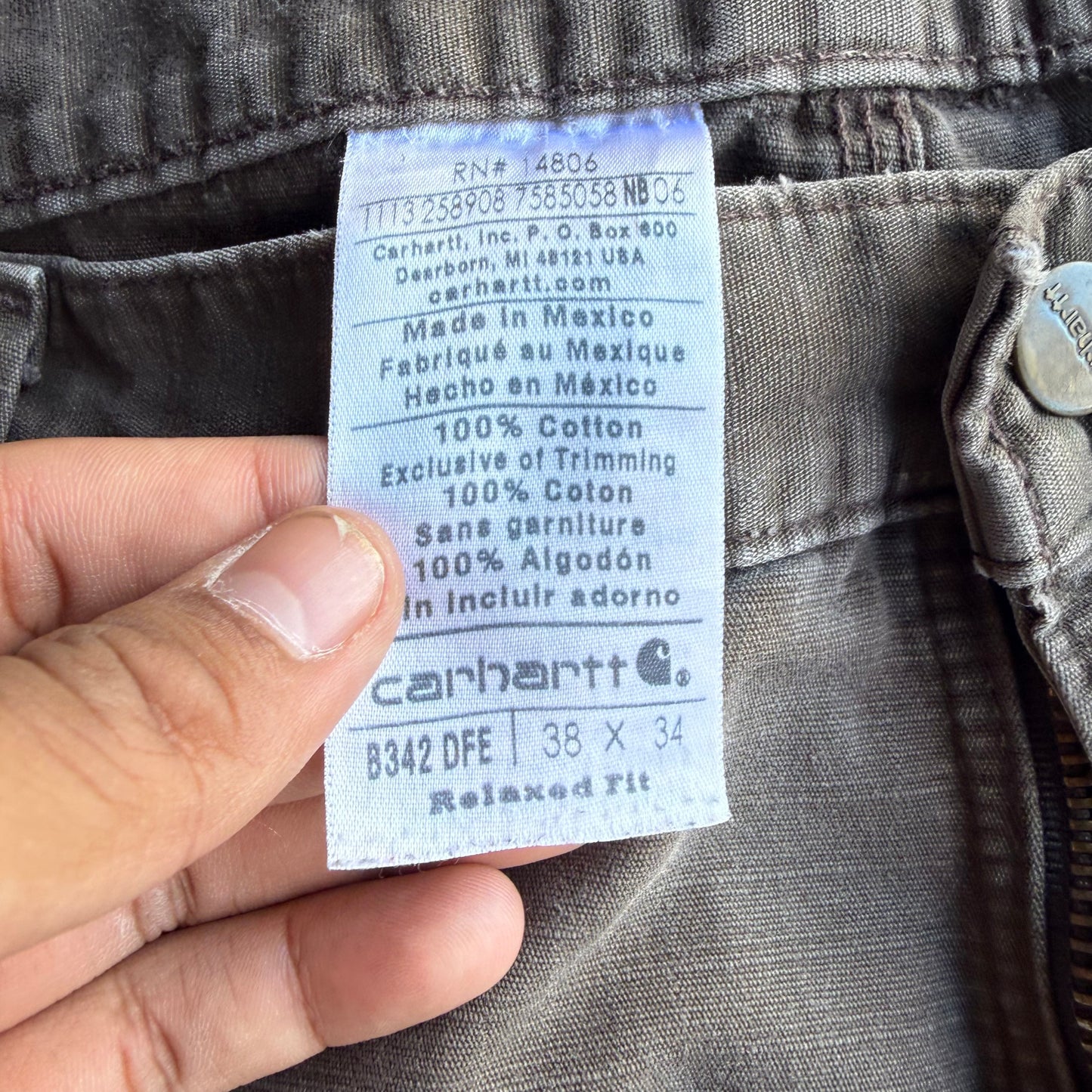 Vintage Brown Carhartt Cargo Pants - 38