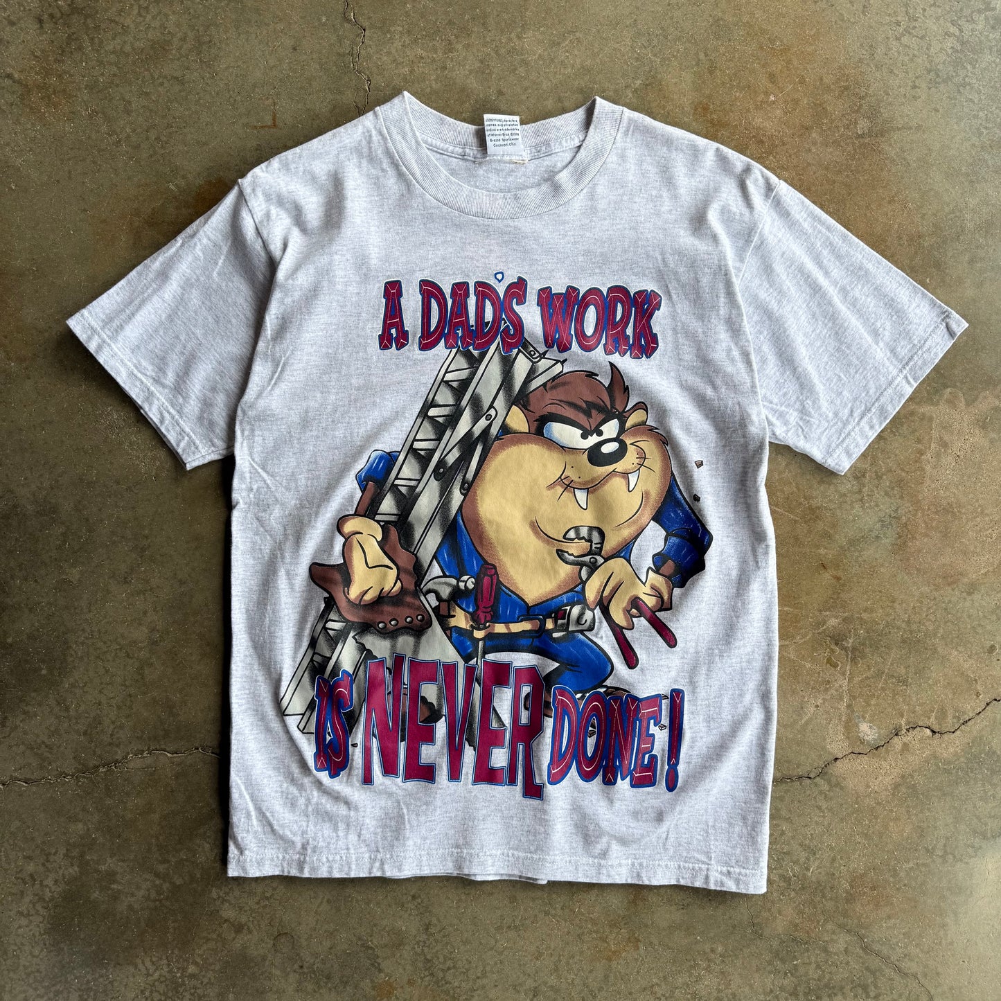 Vintage Taz Dad Tshirt - L