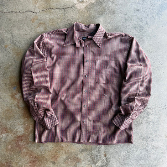 Vintage Cropped Button Up - L