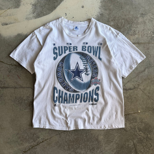 Vintage 90s Cowboys Super Bowl Tshirt - L