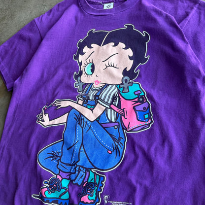 Vintage Purple Betty Boop Tshirt - L