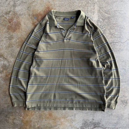 Vintage Izod Striped Polo - XL
